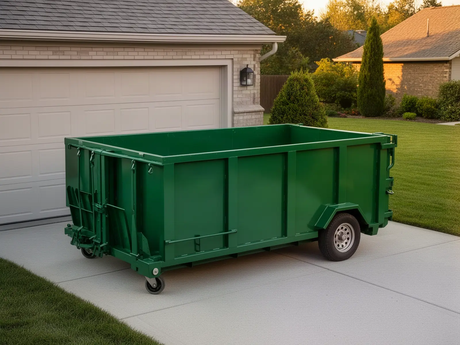 Roll-off dumpster from O'Donnell's Dumpster Rental in Auburn, AL